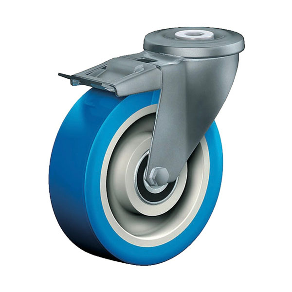 Swivel Castor With Total Lock Stainless Steel Series XR, Wheel PS